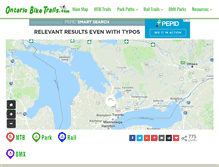 Tablet Screenshot of ontariobiketrails.com